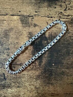 David Yurman Box Chain Bracelet in Sterling Silver - 5mm - 8.75"
